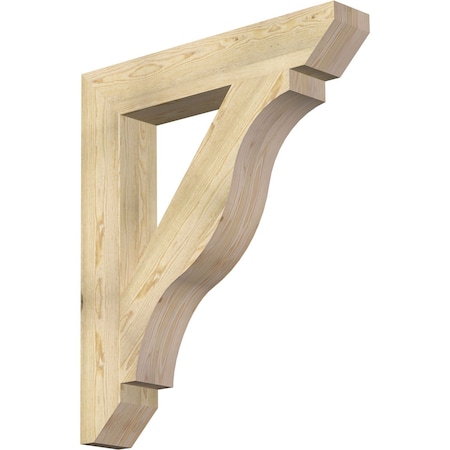 Ekena Millwork Funston Slat Rough Sawn Bracket, Douglas Fir, 6"W x 36"D x 42"H BKT06X36X42FST06RDF